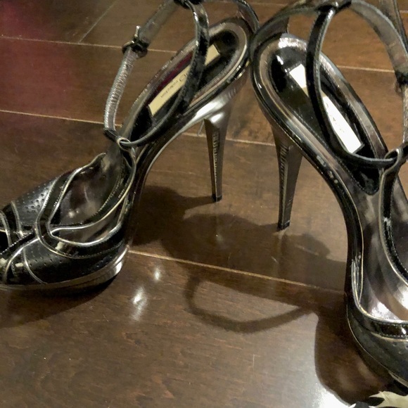 NEW NEVER WORN gunmetal Aldo collection heels sz 8 - Picture 3 of 8